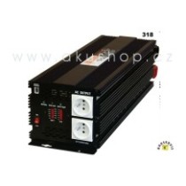 Měnič napětí z 24V DC na 230V AC 5000W trvale