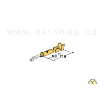Konektor 4mm kulatý 1-2,5mm dutinka