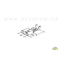 Konektor 9,5mm 2-4mm dutinka