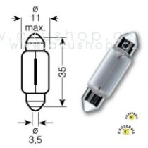 Autožárovka 12V 5W SV8,5 8x31mm