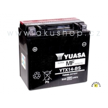 Motobaterie Yuasa  YTX14-BS