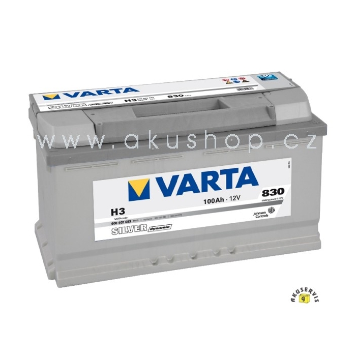 Autobaterie Varta Silver Dynamic 12V/100Ah