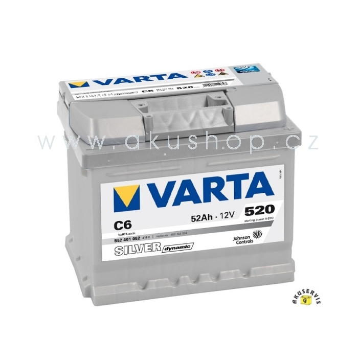 Autobaterie Varta Silver Dynamic 12V/52Ah